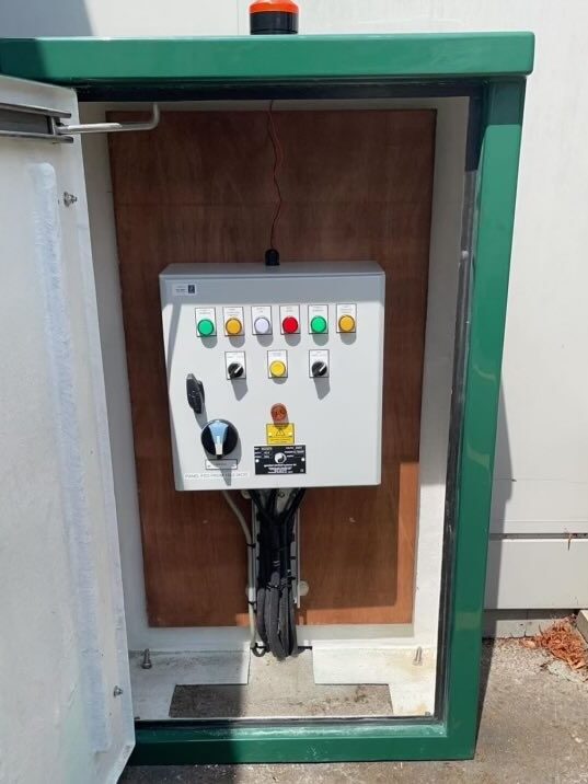 Sewage pump station control panel upgrade